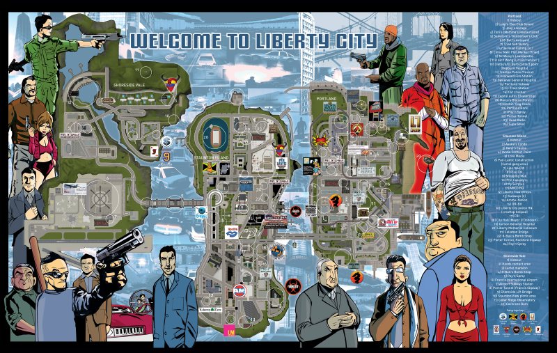 Illustration for article titled Download Your Own Copy of Grand Theft Auto's Colourful Maps